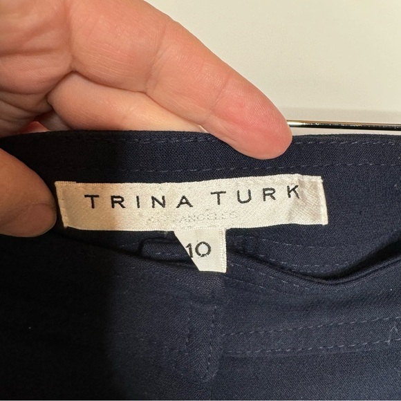 Trina Turk Navy Dress Pants Size 10 - Picture 4 of 5